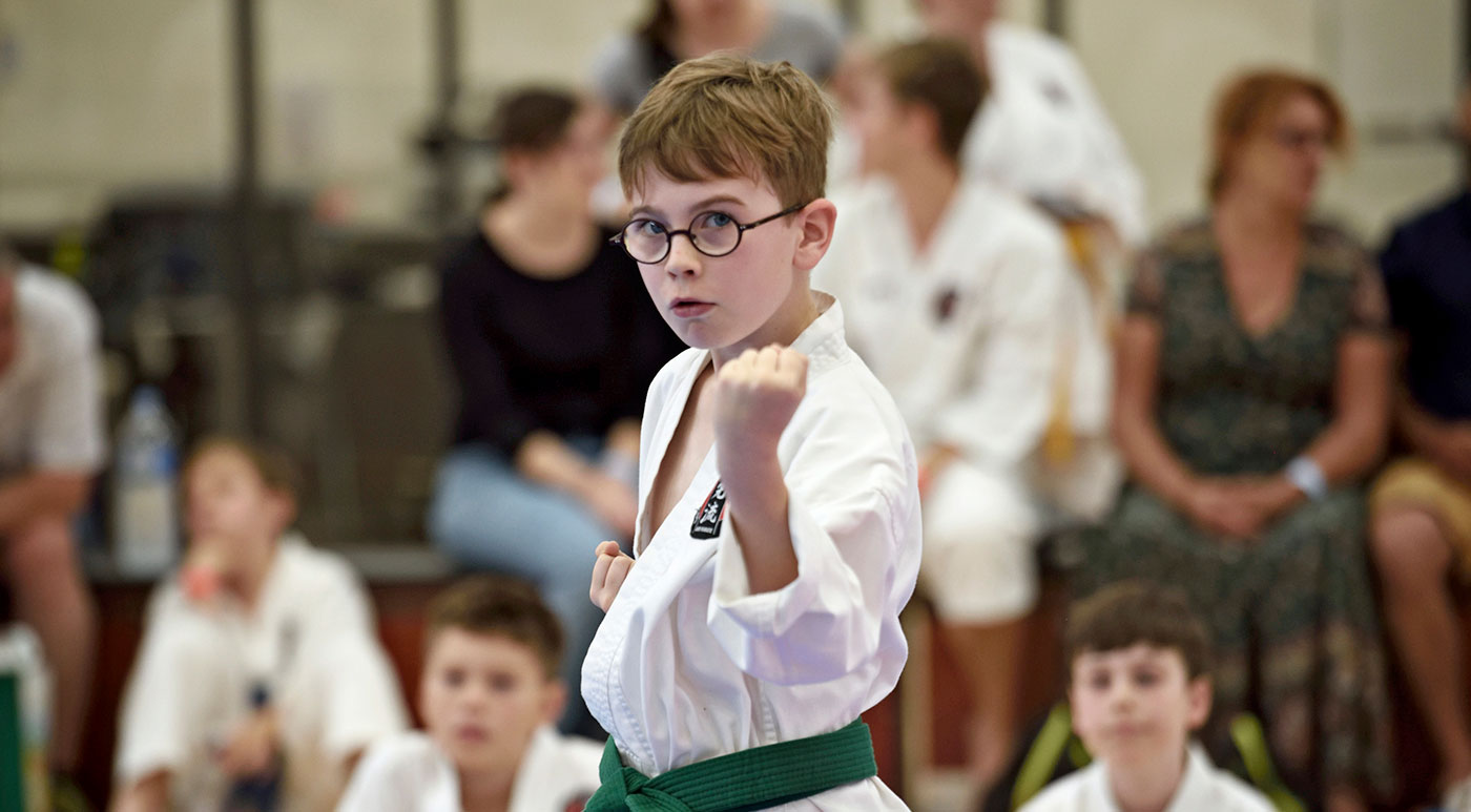 karate is an ideal sport for kids to develop self confidence 