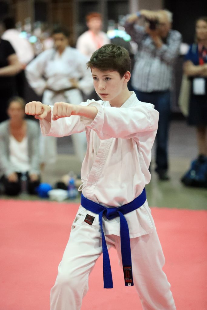 Harry Simms in Action at the GKR Karate World Cup